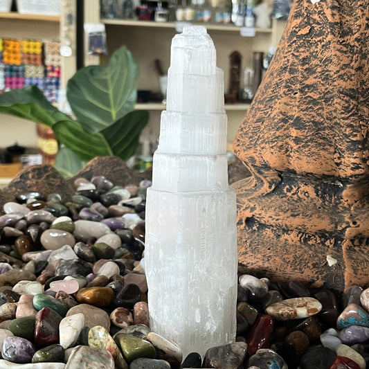 Rough Selenite Tower - 20cm