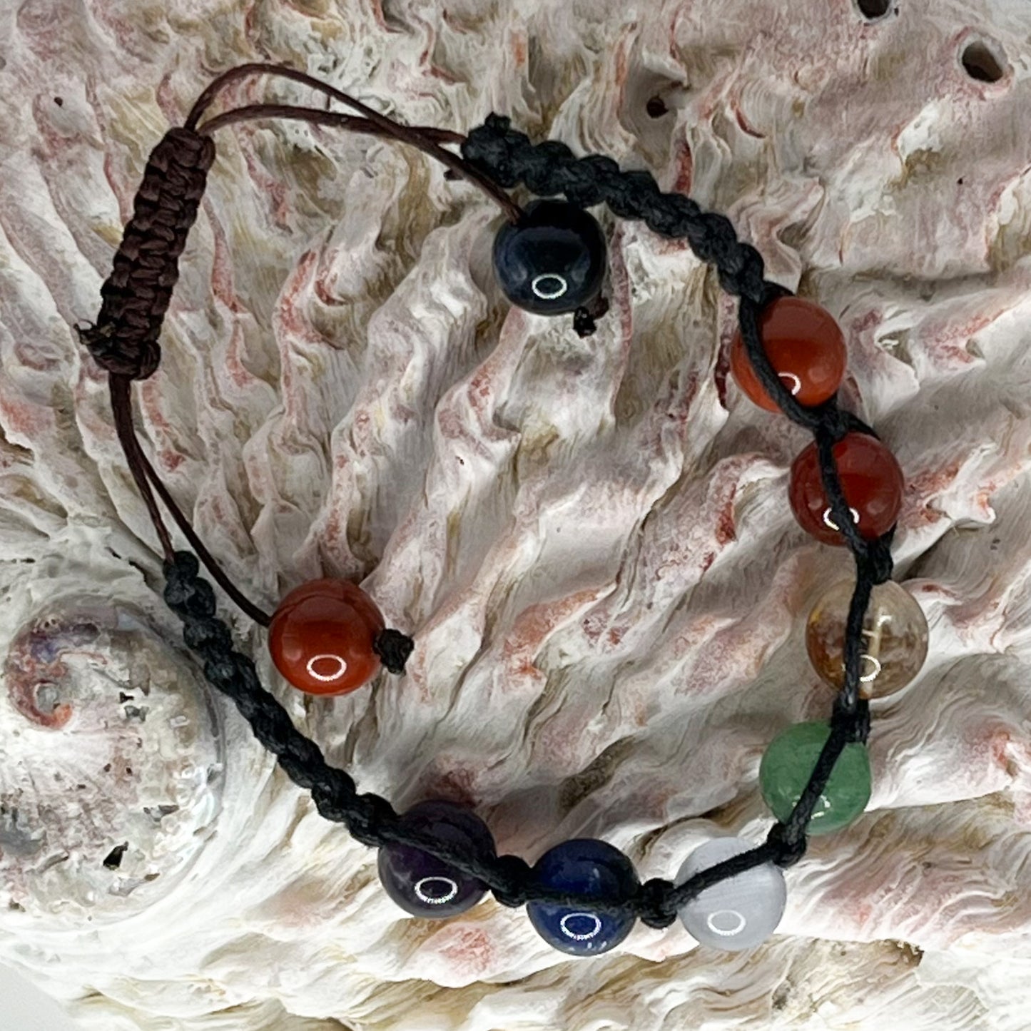 Assorted Macrame Chakra Gemstone Bracelets