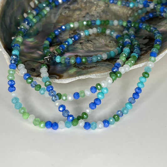 Assorted Faceted Glass Bead Necklaces