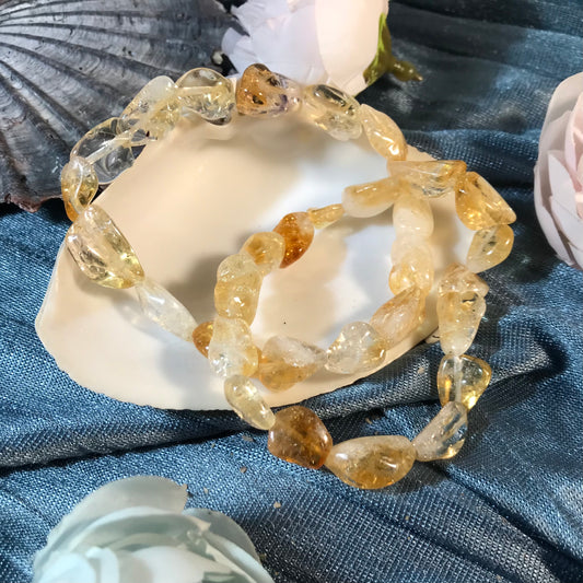 Citrine Beaded Gemstone Bracelet