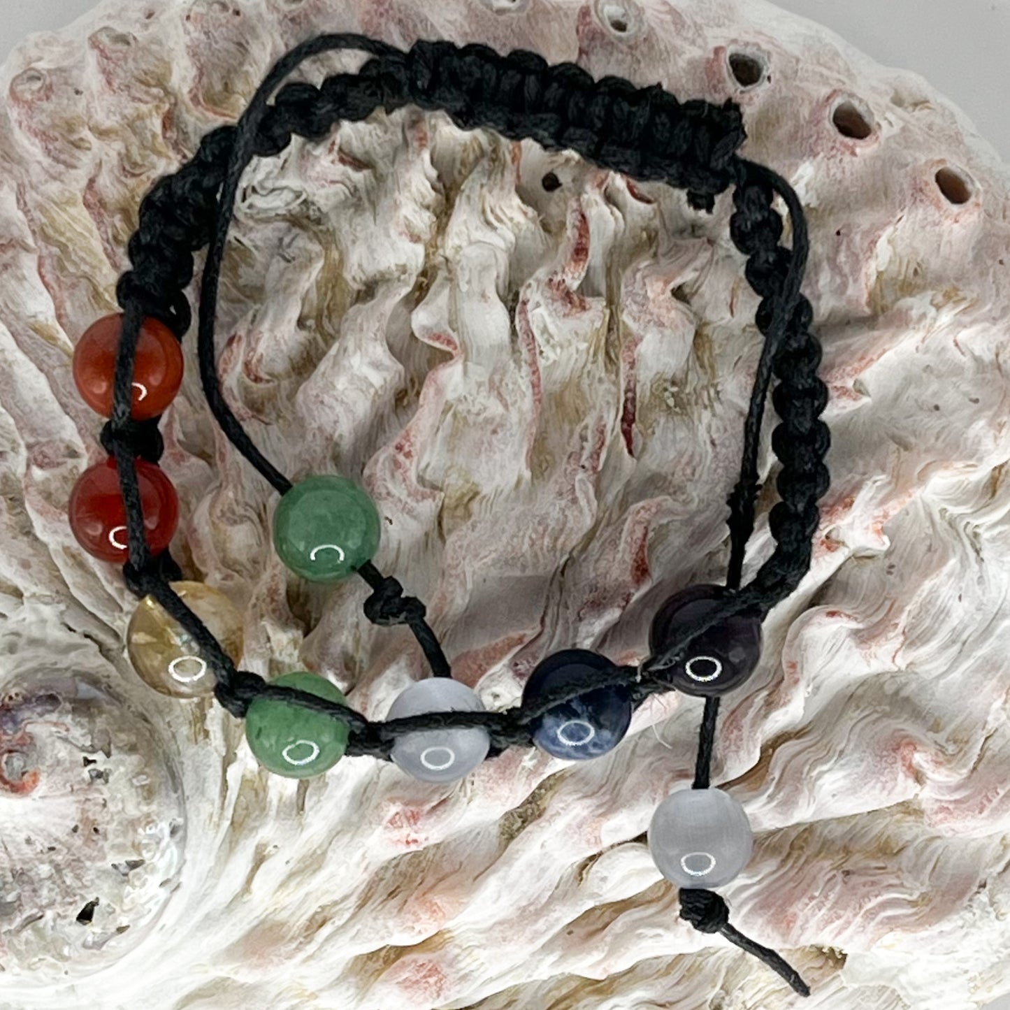 Assorted Macrame Chakra Gemstone Bracelets