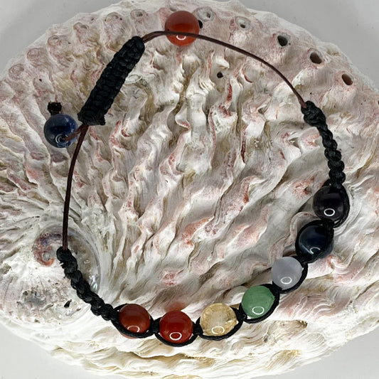 Assorted Macrame Chakra Gemstone Bracelets