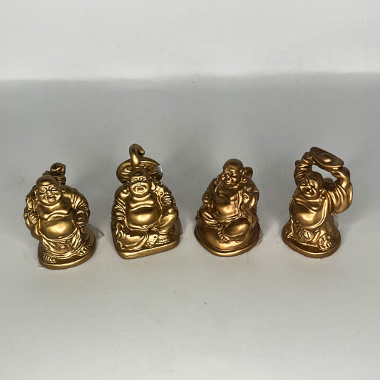 Assorted Miniature Bronze Laughing Buddha  - 3,5cm