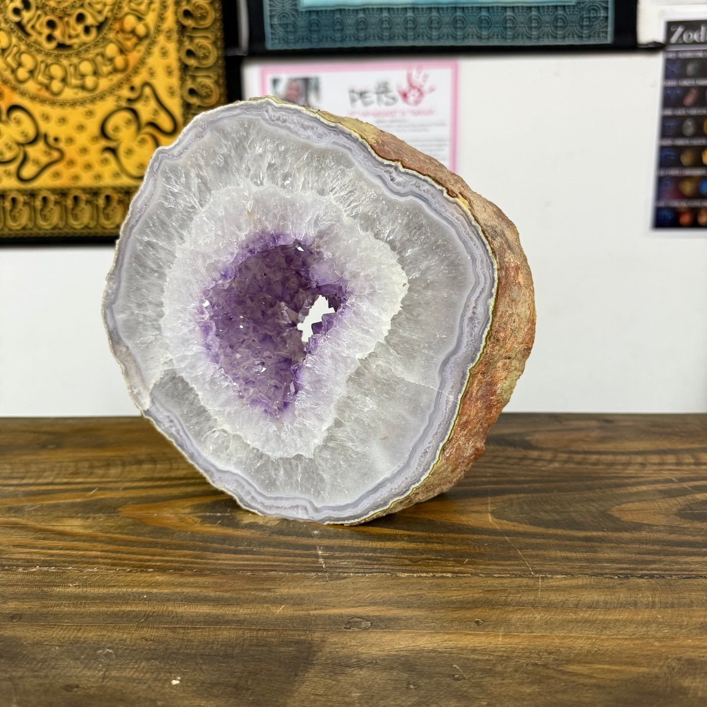 Agate Geode Slice - 3,3kg